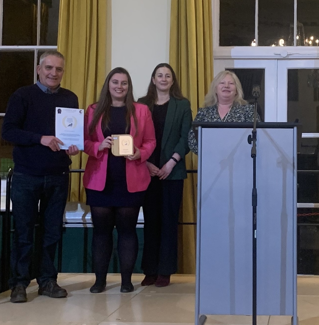 Collaborative Working Award Winners Our team collecting our award