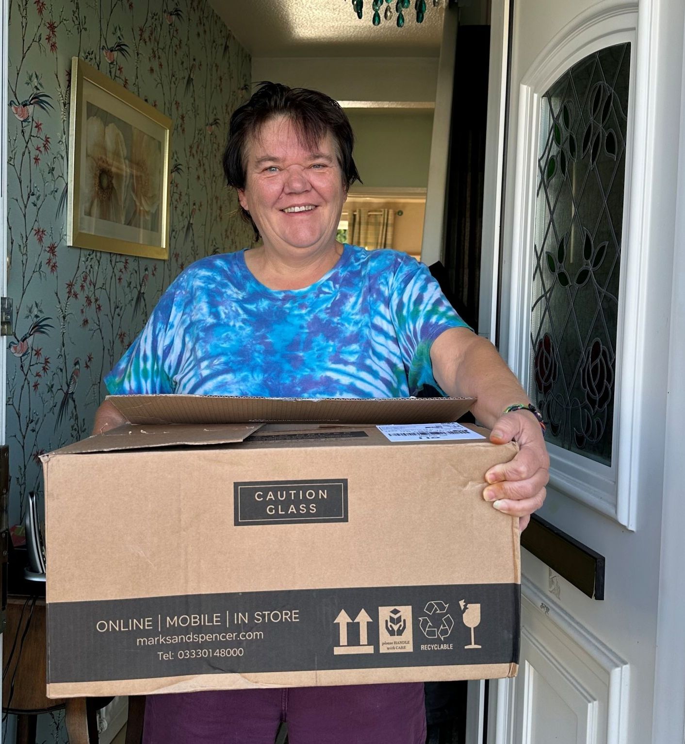 Debbie hamper Our lucky prize winner